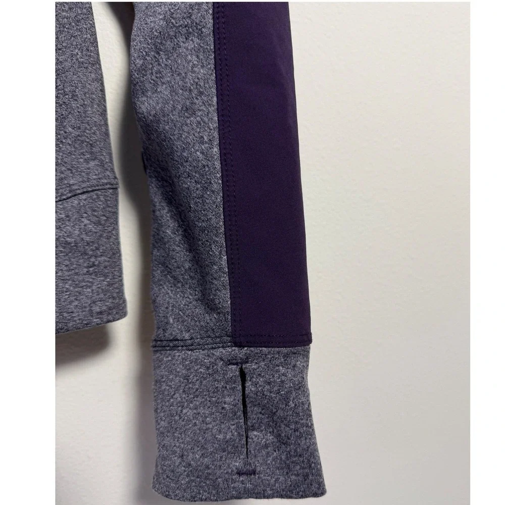 Nike Running‎ Jacket Womens Large Purple Dri-FIT Thermal Full Zip Hoodie 520332